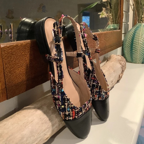 NWT Steve Madden Multicolor Tweed Belinda Flats Size 6.5 - Picture 5 of 11